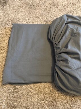 NWT Microfiber Solid Slate Gray MassageTable Flat & Fitted Sheet